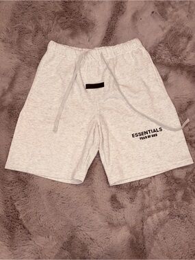 Essentials Light Gray Athletic Shorts
